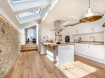 Natural Oak colour floors and stairs for a project in London