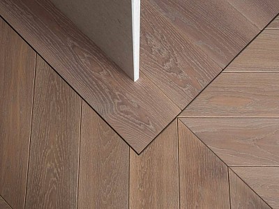 Wild Rose colour oak Chevron parquet