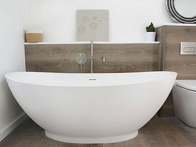 Waterfall oak floors for bathroom by Ashworth Parkes Architects, Oxford, UK