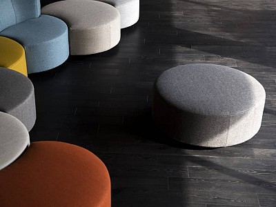 Deep Black oak floors for Domus project in Italy