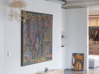 The art of contrast: oak floors in Antique colour in a modern industrial setting