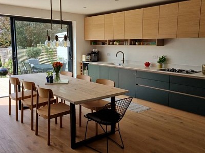 Project in Saint Albans: Character grade oak floors in Pear colour