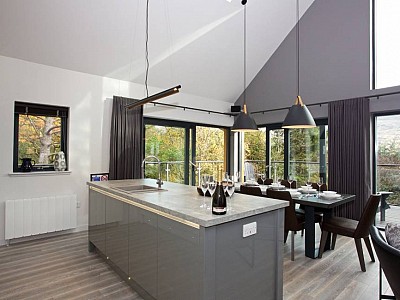Ocean Breeze engineered wood floors at Loch Tay Highland Lodges, Scotland