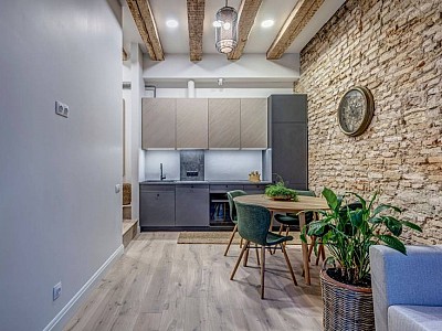 Rustic oak floors in light Ivory colour
