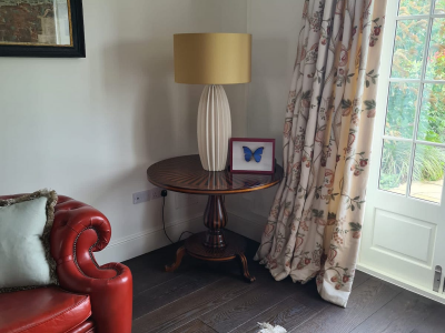 Dark wood flooring, Chiana colour, project in England, Buckinghamshire