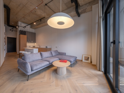 Herringbone oak parquet in Ivory colour, Original grade