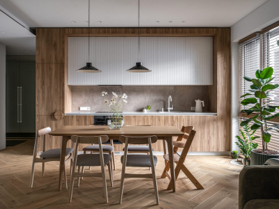 Herringbone parquet in Naturale colour: wood floors in harmony with nature
