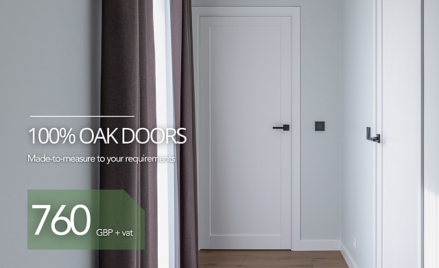 MADE-TO-MEASURE 100% SOLID OAK DOORS