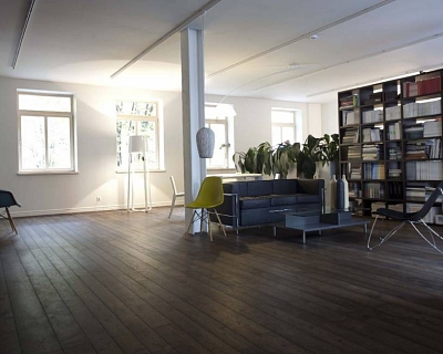 Black wood floors in Ebony colour