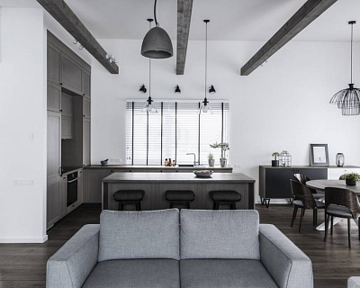 Graphite oak wood flooring - functional and beautiful