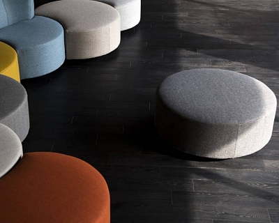 Deep Black oak floors for Domus project in Italy