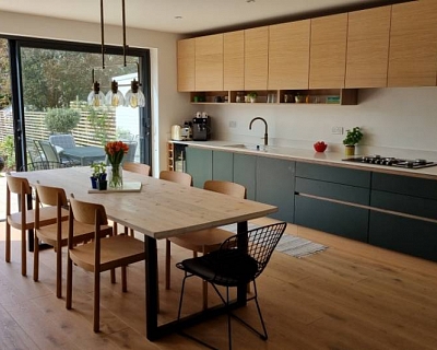 Project in Saint Albans: Character grade oak floors in Pear colour