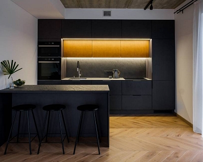 Chevron 45: engineered wood floors in Pear colour