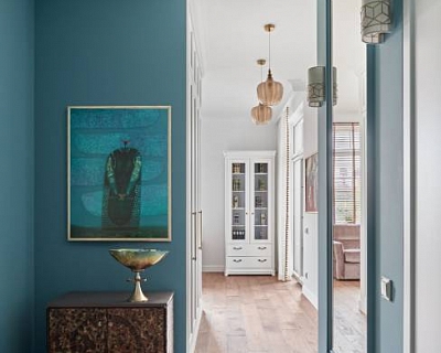 Engineered wood floors in Rosewood colour