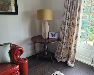 Dark wood flooring, Chiana colour, project in England, Buckinghamshire