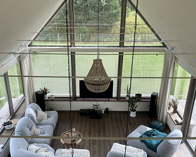Tobacco colour engineered oak wood flooring