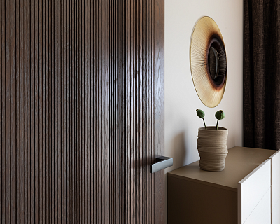 Velvet style oak doors in an elegant and contemporary interior