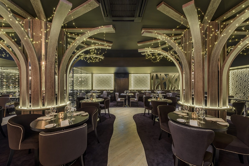 Oak flooring at the Gaucho restaurant in Birmingham