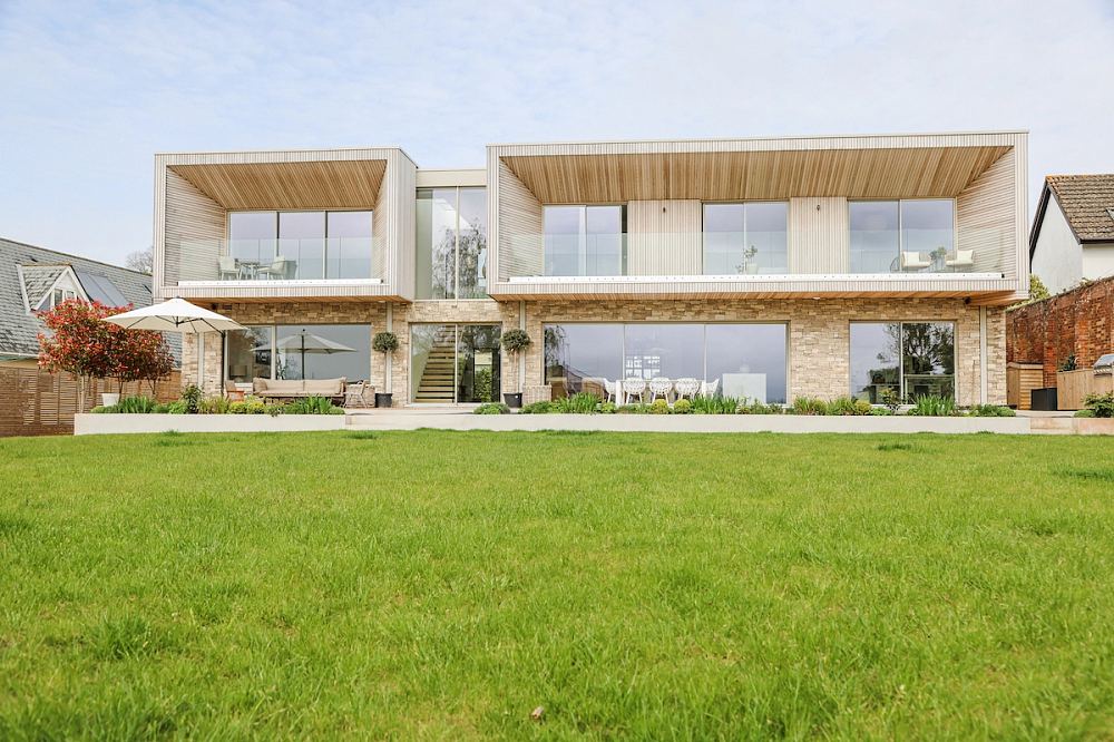 Ivory oak wood flooring in Devon's dream home