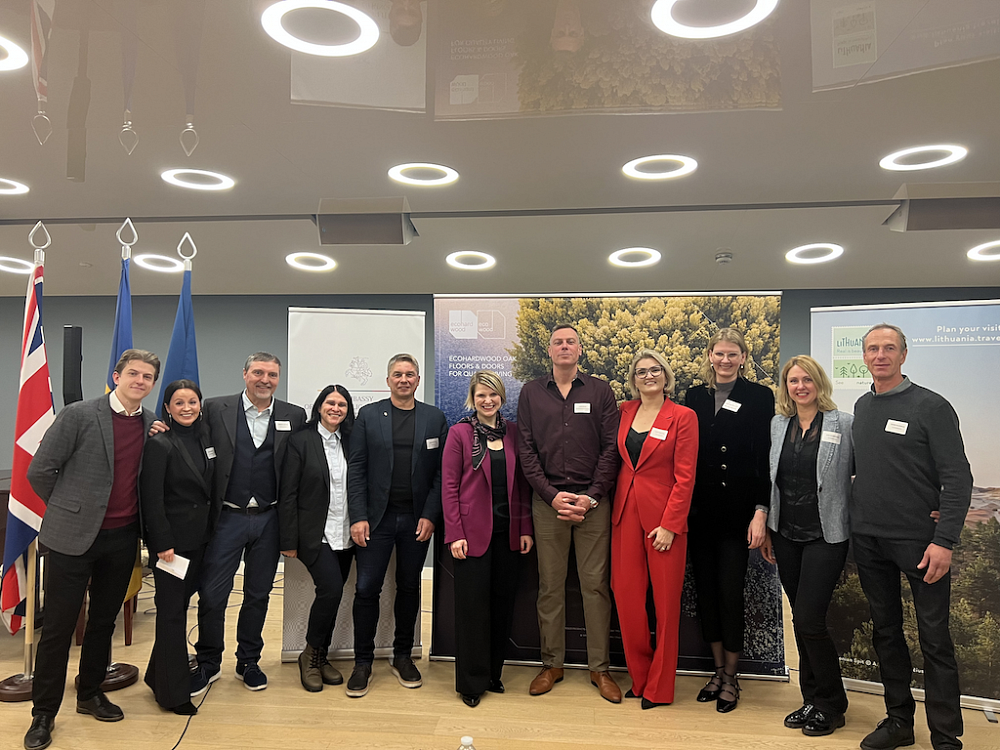 Ecohardwood hosted event for construction, interior, and architecture professionals at Lithuanian Embassy in London