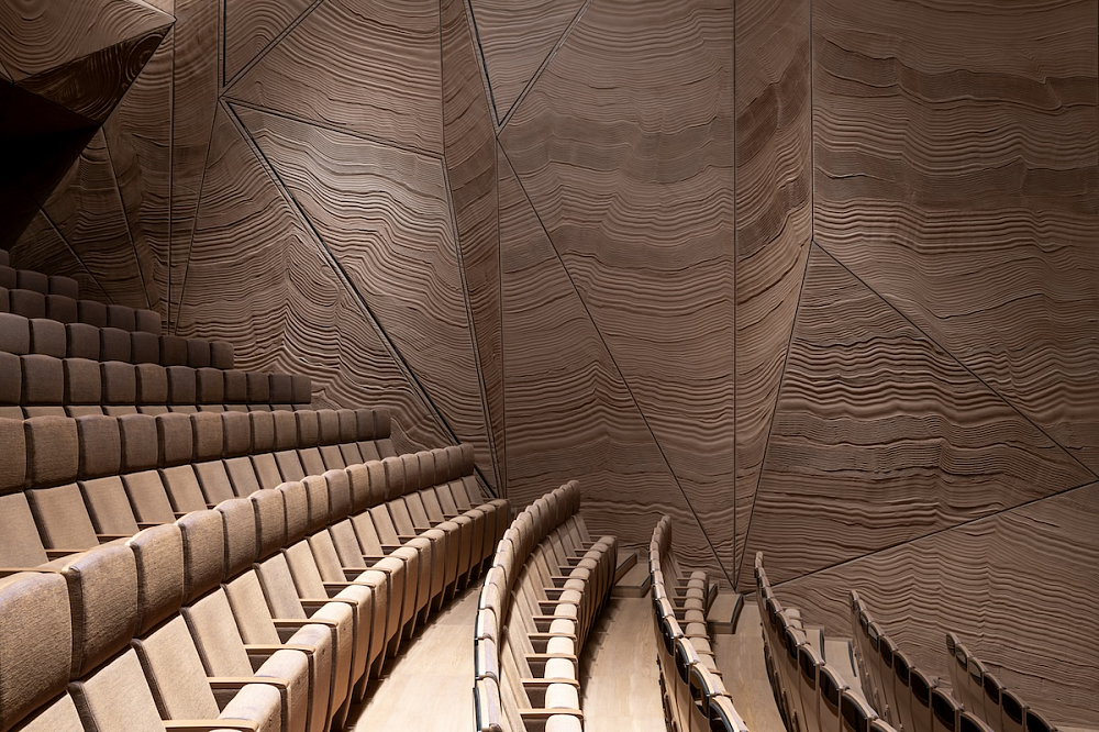 Oak and Clay in a Prestigious Golden A' Design Award–Winning Theatre