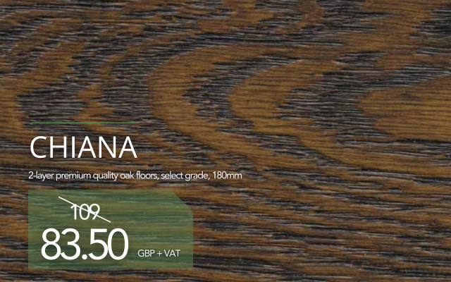 GENUINE FACTORY OFFER: HARDWOOD FLOORS IN TAILOR MADE CHIANA COLOUR