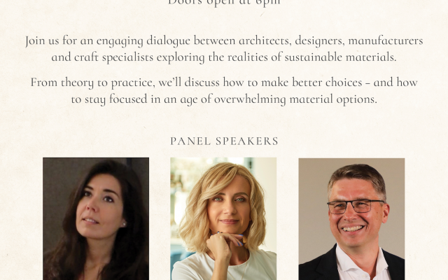 Architecture and Interior Design Event in London: Earth Day Dialogue