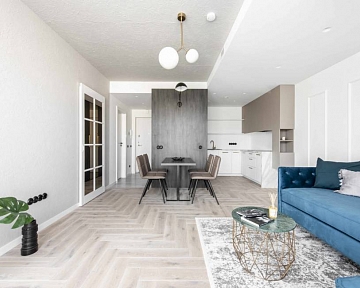 Extra White Herringbone oak floors