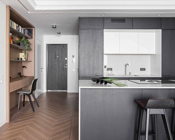 Wild Rose colour oak Chevron parquet
