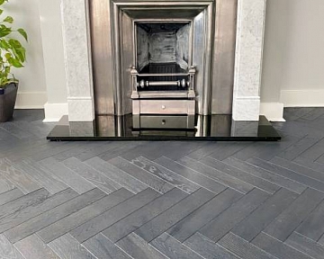 Anthracite colour oak Herringbone in London