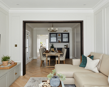 Herringbone oak flooring in Stanmore, London