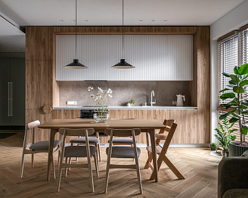 Herringbone parquet in Naturale colour: wood floors in harmony with nature