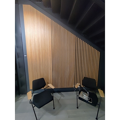 OAK ACOUSTIC SLAT WOOD WALL PANELS