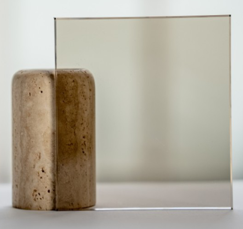 Brown tinted glass